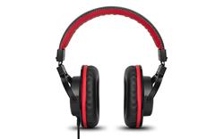 NUMARK HF175 Closed-Back Monitoring Headphone, Black/Red
