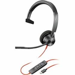 Poly Blackwire 3310 Microsoft Teams Certified Headset +USB-C/A Adapter TAA