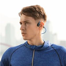 SHOKZ OpenMove Bluetooth Bone Conduction On-Ear Sport Headphones Blue