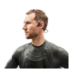 SHOKZ OpenSwim Bone Conduction Open-Ear MP3 Headphones, Cosmic Black(Open Box)