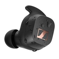 Sennheiser Sport True  Wireless Earbuds - Black with copper gold logo