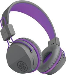 JLAB JBuddies Studio Wireless Kids' Headphone, Grey/Purple(Open Box)