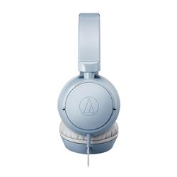 AUDIO TECHNICA ATH-S120C USB-C On-Ear Headphones, Blue-Gray