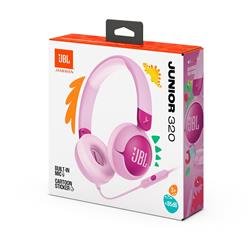 JBL Junior 320 Wired On-Ear Headphones for Kids, Purple