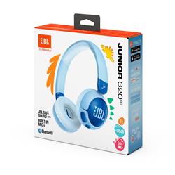 JBL Junior 320BT Wireless On-Ear Headphones for Kids, Blue