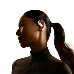 SHOKZ OpenFit 2 Casque Bluetooth avec Micro à Réduction de Bruit,Beige