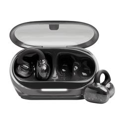 JBL Soundgear Clips True Wireless Open-ear Earbuds, Ghost Black