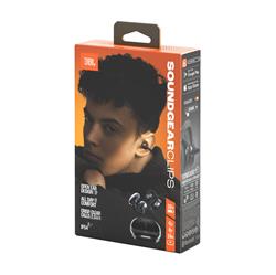 JBL Soundgear Clips True Wireless Open-ear Earbuds, Ghost Black
