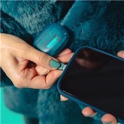 JLAB Go Pop ANC True Wireless Earbuds, Transparent Teal