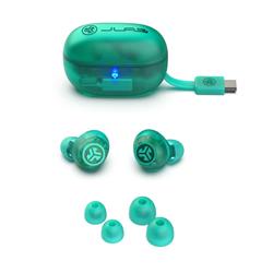 JLAB Go Pop ANC True Wireless Earbuds, Transparent Teal