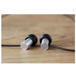 FINAL AUDIO E2000CS High Resolution In-Ear Earphone | with Microphone & 1-Button Controller | Aluminum silver alumite finish (M