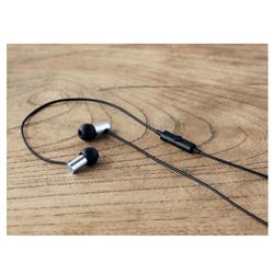 FINAL AUDIO E2000CS High Resolution In-Ear Earphone | with Microphone & 1-Button Controller | Aluminum silver alumite finish (M