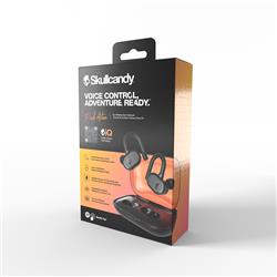 SKULLCANDY Push Active True Wireless Earbuds, True Black/Orange