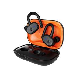 SKULLCANDY Push Active True Wireless Earbuds, True Black/Orange