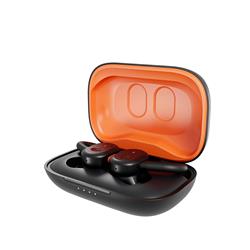 SKULLCANDY Push Active True Wireless Earbuds, True Black/Orange