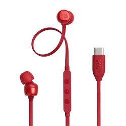 JBL Tune 310C USB Écouteurs avec prise, Rouge