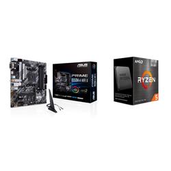 AMD Ryzen 5 5600X3D CPU + ASUS Prime B550M-A WIFI II Carte mère