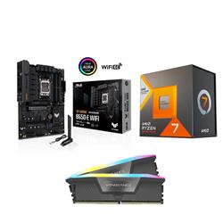 AMD R7 7800X3D + ASUS TUF GAMING B650-E WIFI + CORSAIR RGB 32GB D5 6000MHz Black RAM BundleSpecial