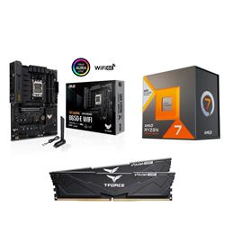 AMD R7 7800X3D CPU +  ASUS TUF GAMING B650-E WIFI Motherboard + T-Force 32GB D5 6000MHz CL30 RAM