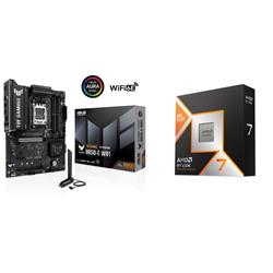 AMD Ryzen 7 9800X3D CPU + ASUS TUF GAMING B850-E WIFI Carte Mère