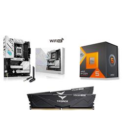 AMD R5 7600X3D CPU + ASUS ROG STRIX B650-A GAMING WIFI Motherboard + T-Force 32GB D5 6000MHz CL30 RAM
