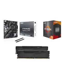 AMD Ryzen 5 5500 CPU + ASUS PRIME B550M-K WIFI Motherboard + KLEVV BOLT X 16GB DDR4 3200MHz CL16 RAM