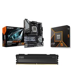 AMD Ryzen 5 9600X  CPU + GIGABYTE B650 EAGLE AX Motherboard + KLEVV FIT V 16GB DDR5 5600MHz CL30 RAM