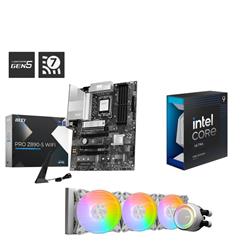 Intel Core Ultra 9 285K CPU + MSI PRO Z890-S WIFI Motherboard + MSI MAG Coreliquid E360 AIO White