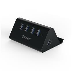 Orico 4-Port USB 3.0 Hub with Phone/Tablet Stand and 100m Cable(Open Box)