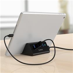 Orico 4-Port USB 3.0 Hub with Phone/Tablet Stand and 100m Cable(Open Box)