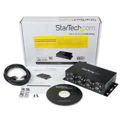 Startech 8 Port USB to DB9 RS232 Serial Adapter Hub – Industrial DIN Rail and Wall Mountable (ICUSB2328I)