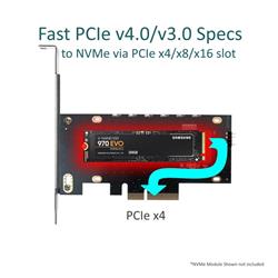 Vantec M.2 NVMe PCIe x4 RGB LED Card with Heat Sink-(UGT-M2PC12-RGB)(Open Box)