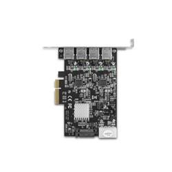 Dual Chip 4-Port Dedicated 10Gbps USB 3.1 Gen 2 PCIe Host Card(Open Box)