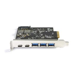 Vantec 5-Port USB 3.2 Gen2x2 (20Gbps) with 2C 3A PCIe Host Card(Open Box)