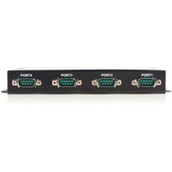 STARTECH USB to Serial Adapter Hub | 4 Port | Wall Mount | COM Port Retention | Texas Instruments | USB to RS232 Adapter
