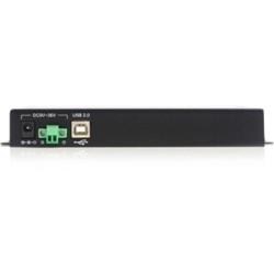 STARTECH USB to Serial Adapter Hub | 4 Port | Wall Mount | COM Port Retention | Texas Instruments | USB to RS232 Adapter