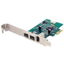 STARTECH 3 Port 2b 1a 1394 PCI Express FireWire Card Adapter (PEX1394B3)