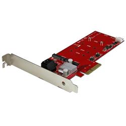 Startech 2x M.2 NGFF SSD RAID Controller Card plus 2x SATA III Ports - PCIe (PEXM2SAT3422)