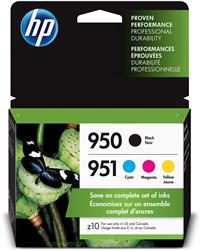 HP 4PK 951 CMY/950 BLACK INK CARTRIDGE COMBO