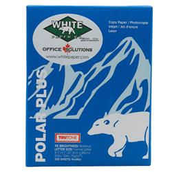 Polar Plus multipurpose paper letter size 20lb 8.5x11 - 500 sheets