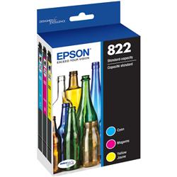 EPSON T822 Standard Capacity Color Combo (CMY)