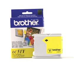 Brother LC51Y Yellow Ink Cartridge