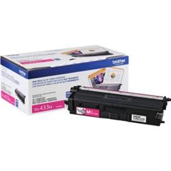 Brother TN433M Original Toner Cartridge - Magenta - Laser - High Yield - 4000 Pages - 1 Each