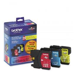 BROTHER LC-65 XL Tri-Color Ink Cartridges