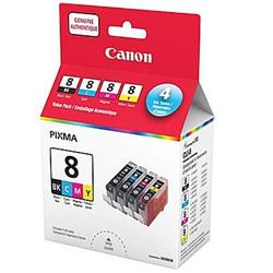 CANON CLI-8 Black and Colour Ink Cartridge Value Pack (0620B020)