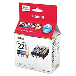 CANON CLI-221 Black and Color Ink Cartridge Value Pack