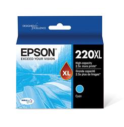 EPSON T220XL220 DURABrite Ultra Cyan High Capacity Cartridge Ink