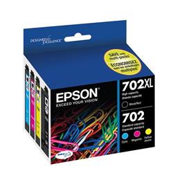 Epson T702 DuraBrite Ultra XL Black and Color Combo Pack | T702XL-BCS