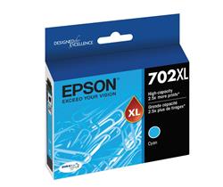 Epson T702 DuraBrite Ultra XL Cyan Ink Cartridge Sensormatic | T702XL220-S