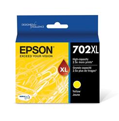 Epson T702 DuraBrite Ultra XL Yellow Ink Cartridge Sensormatic | T702XL420-S